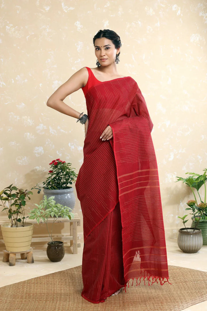 Basic Laal Syahi Blouse | SHOBITAM