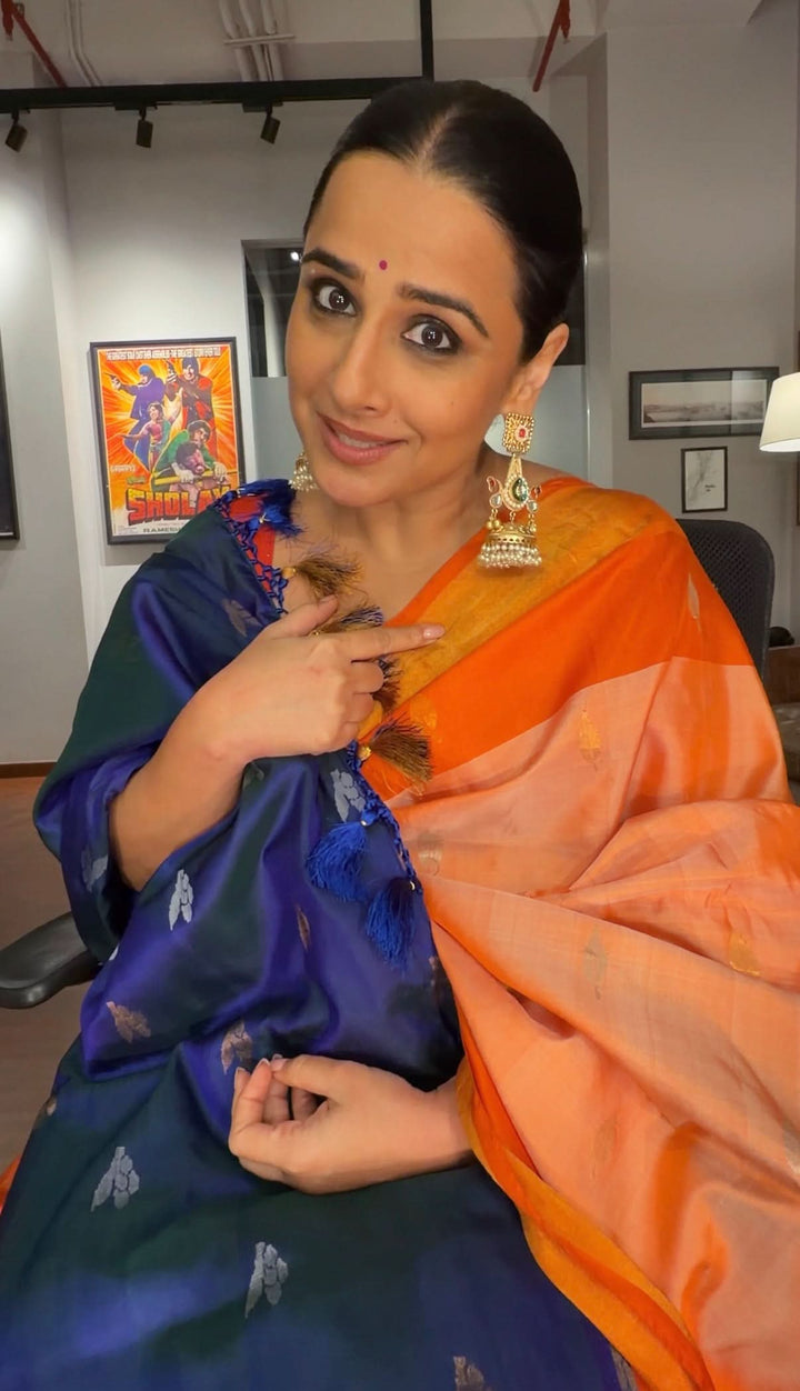 Prerita - Handwoven Uppada Jamdani Silk Saree | SILK MARK CERTIFIED | SHOBITAM