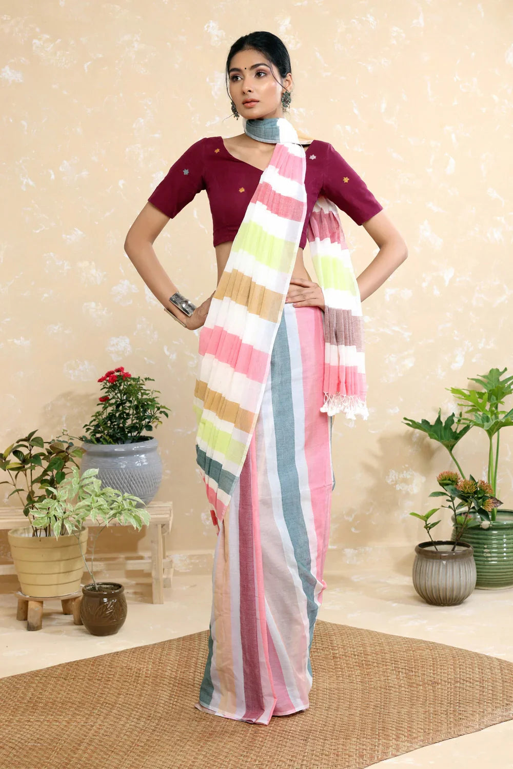 Ruhi Jamdani Blouse | SHOBITAM