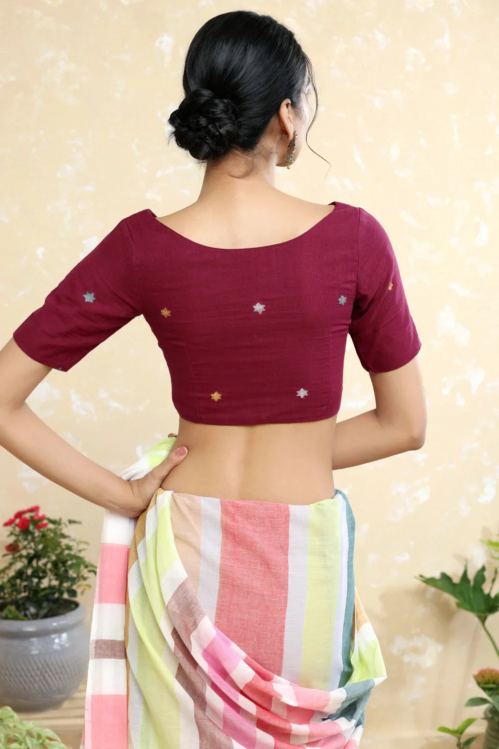 Ruhi Jamdani Blouse | SHOBITAM