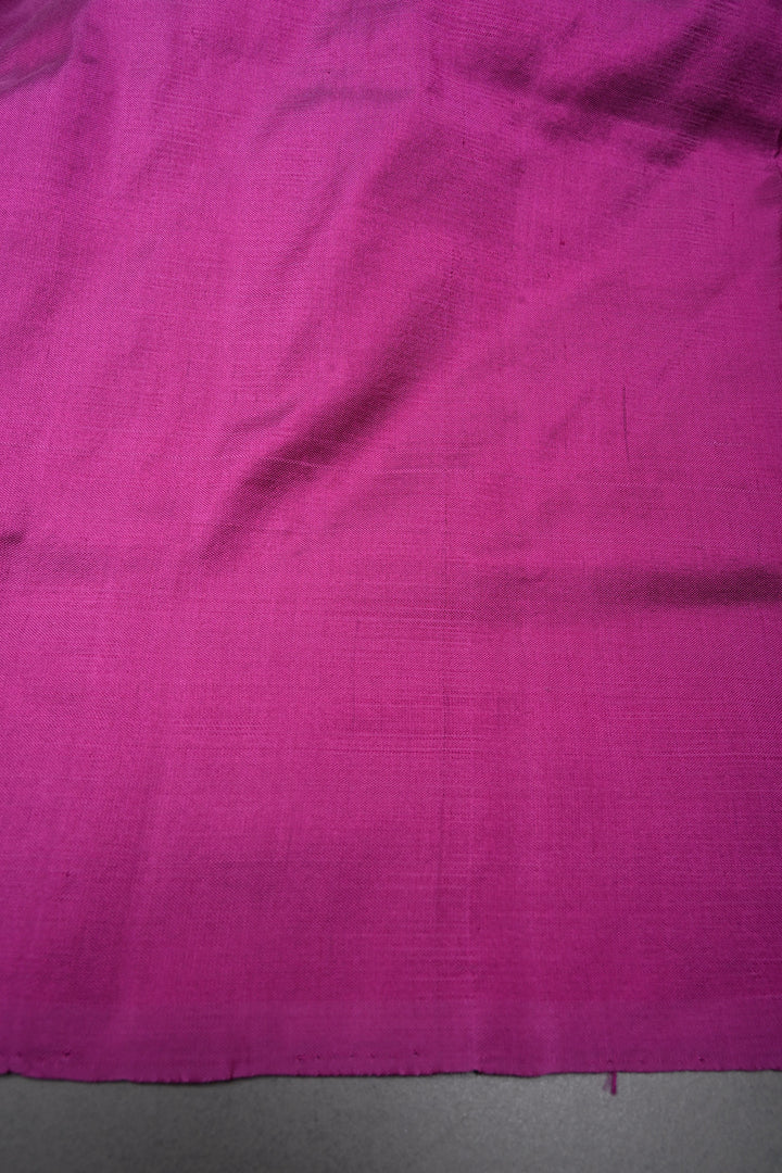Purple Checks on Pochampally Ikkat Pure Silk Saree with Geometric Design and Border | SILK MARK CERTIFIED | SHOBITAM