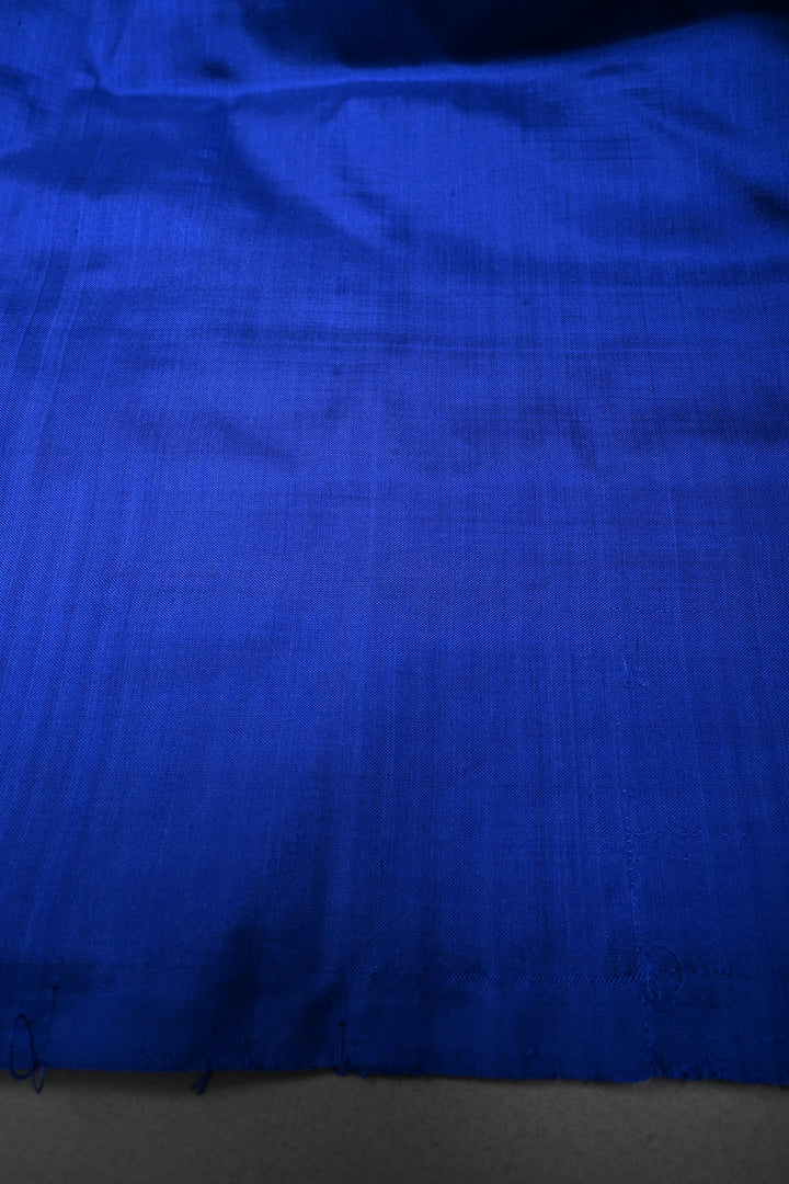 Periwinkle Pochampally Ikkat Pure Silk Saree with Brocade and Border | SILK MARK CERTIFIED | SHOBITAM