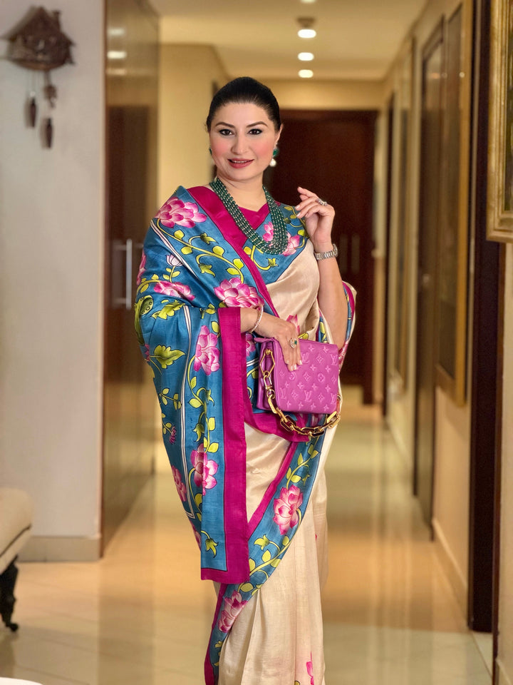 Roha Pichwai Saree | SILK MARK CERTIFIED | SHOBITAM