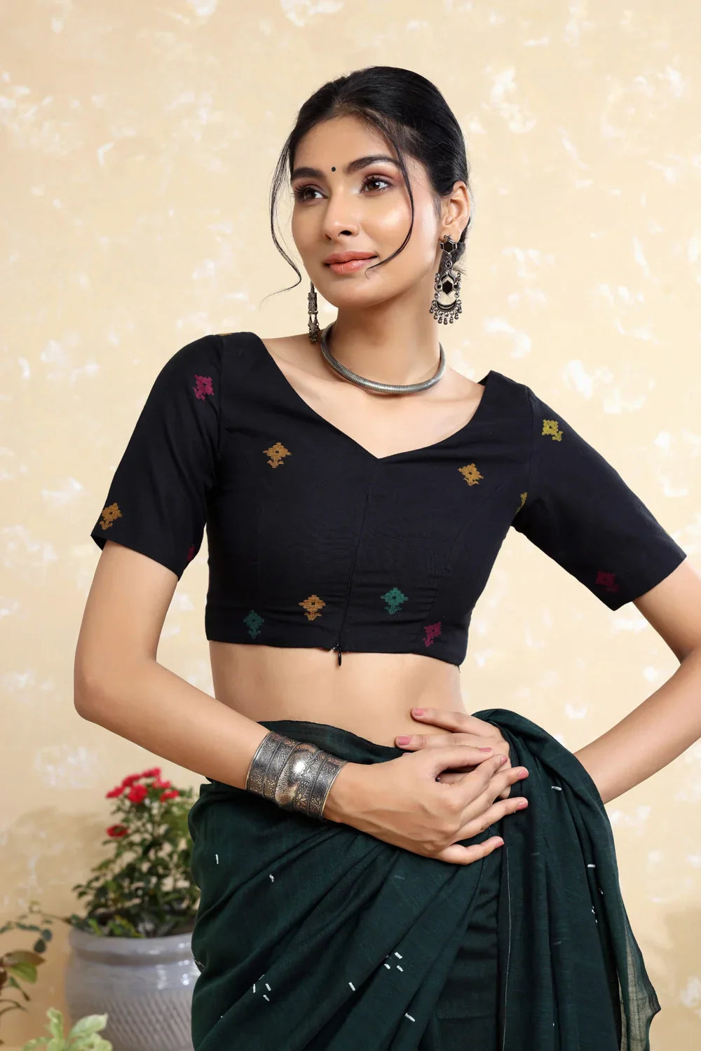 Anokhi Jamdani Blouse | SHOBITAM