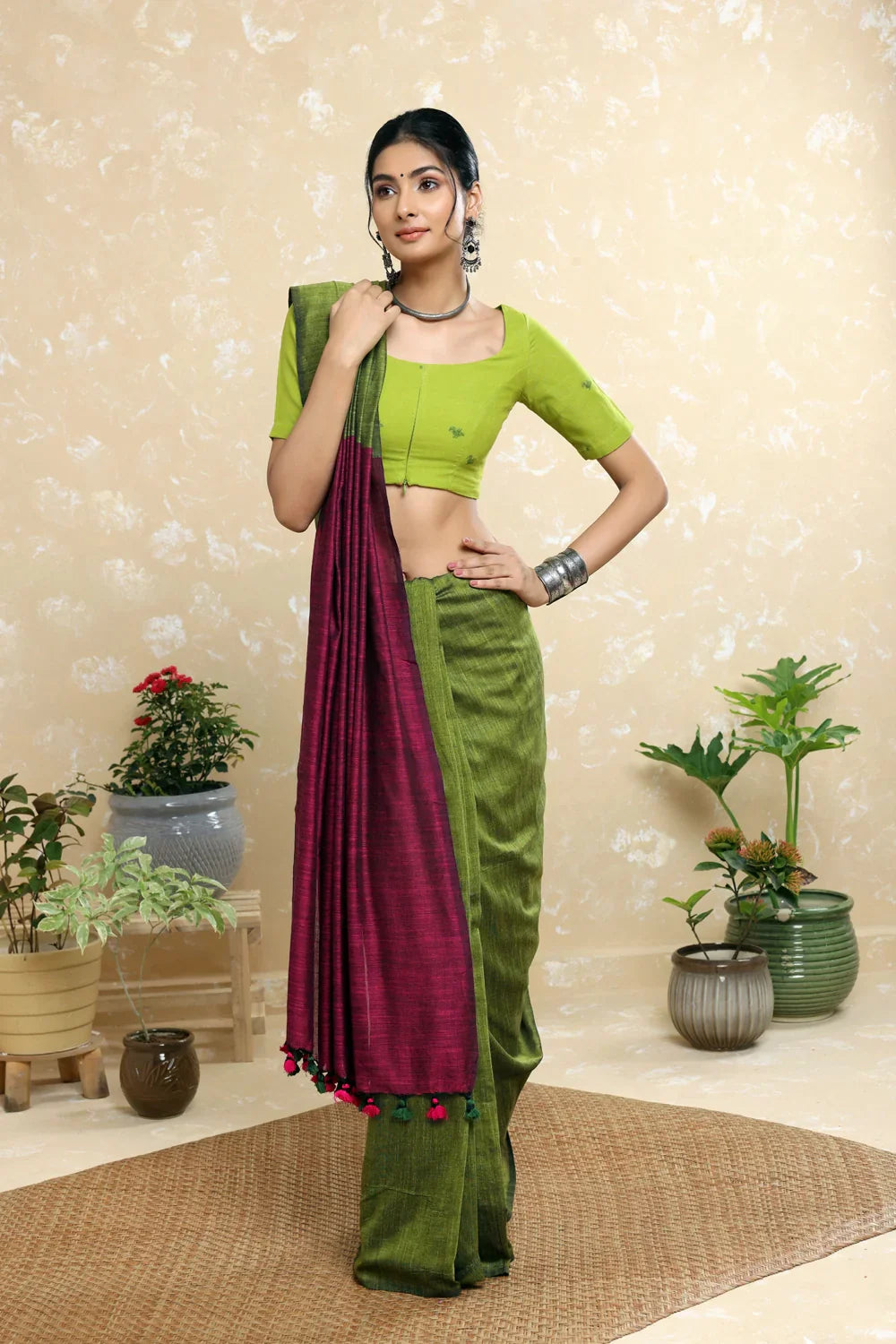 Mayuri Jamdani Blouse | SHOBITAM