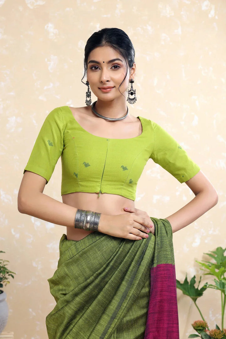 Mayuri Jamdani Blouse | SHOBITAM