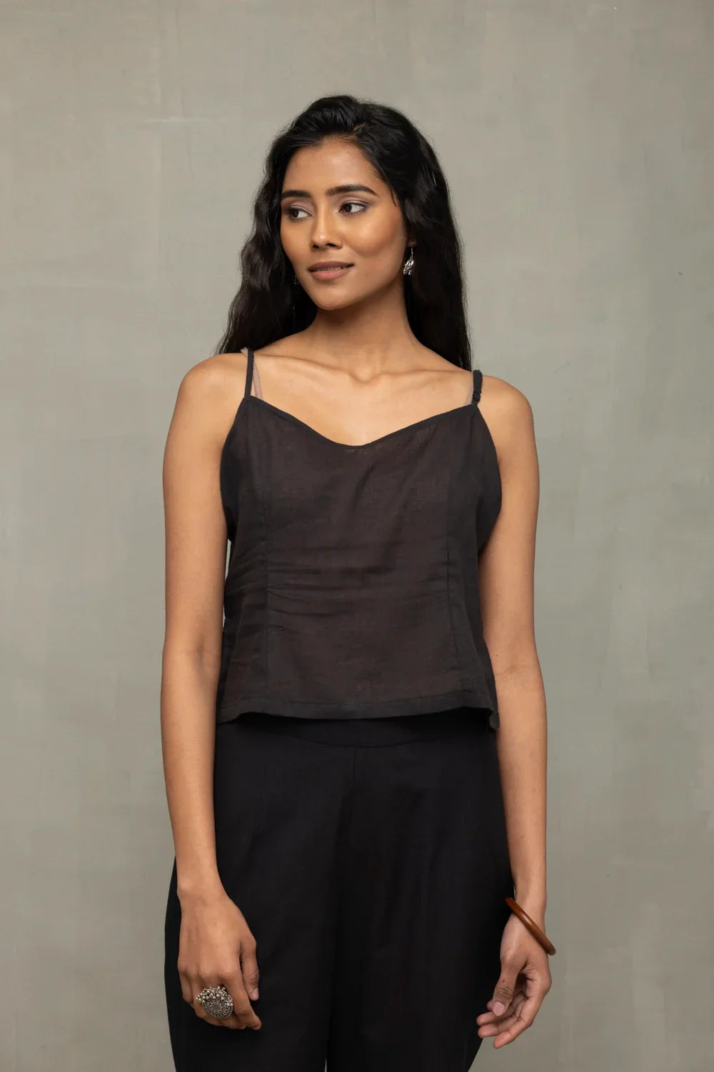 Black Polka Jamdani Shirt | SHOBITAM