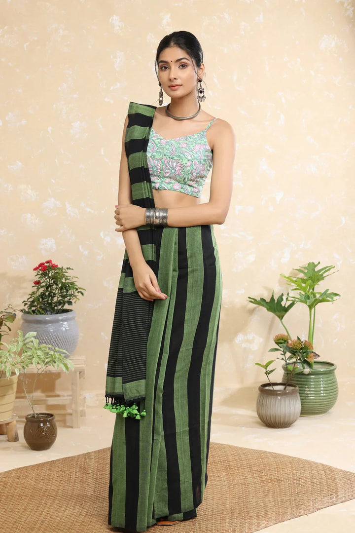 Ivy Block Print Blouse | SHOBITAM