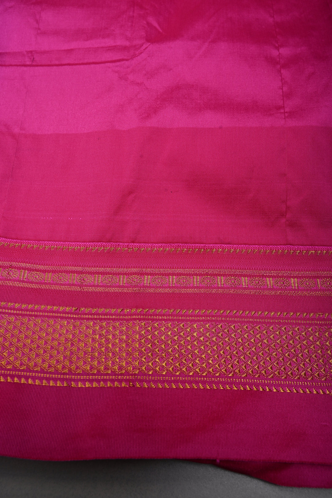 Black Ilkal Weave Mercerized Bagalkote Cotton Saree with Temple Panel on Contrast Zari Border | SHOBITAM