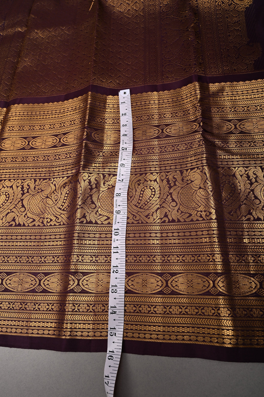 Rust Orange Dual Tone Gadwal Silk Saree with Zari Buttas and 16' Wide Contrast Zari Border | SILK MARK CERTIFIED | SHOBITAM