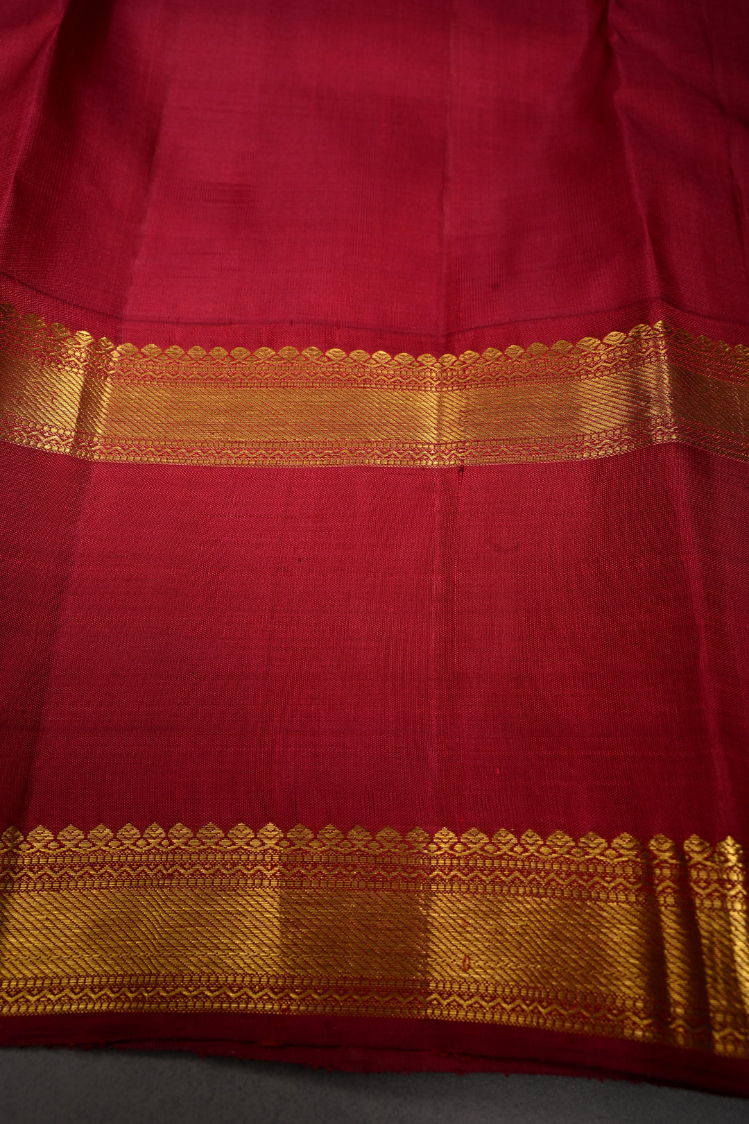 Mustard Yellow Korvai Kanjivaram Pure Silk Saree with Zari butta and Rettaipet contrast Zari Border| SILK MARK CERTIFIED | SHOBITAM