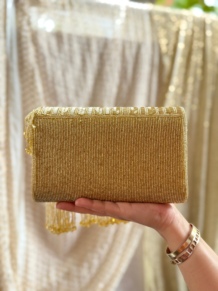 GOLDEN HOUR Beadwork Bag