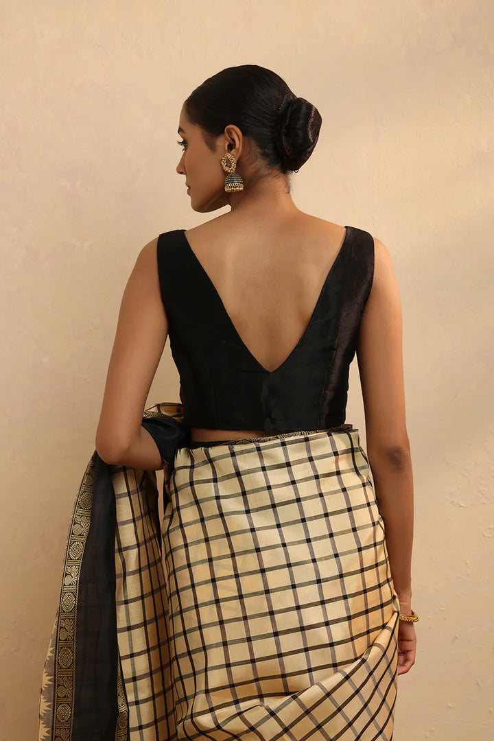 Black Silk Blouse | SHOBITAM