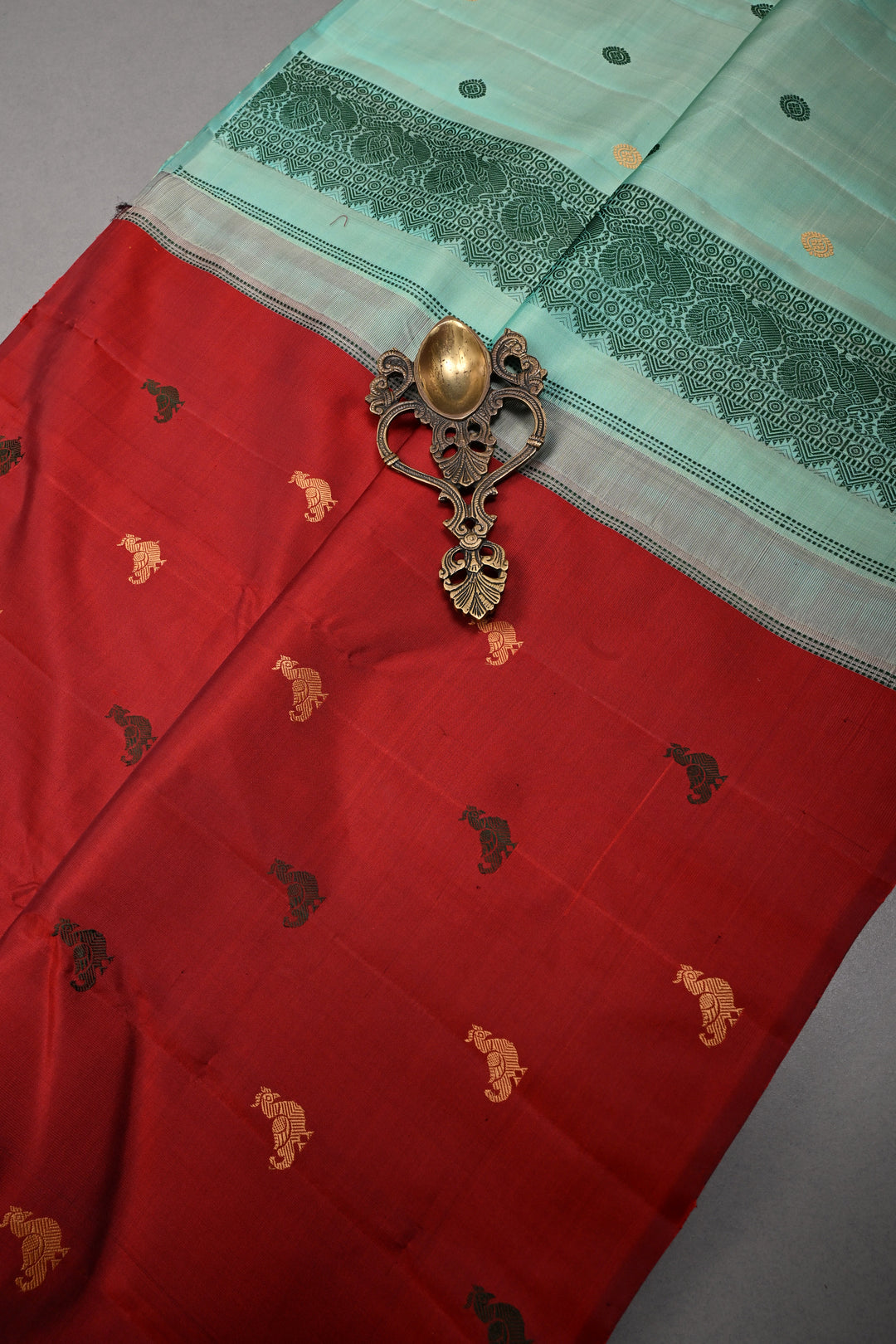 Maroon Borderless Kanjivaram Pure Silk Saree with Resham Meenakari Birds Motifs and Contrast Pallu | SILK MARK CERTIFIED | SHOBITAM
