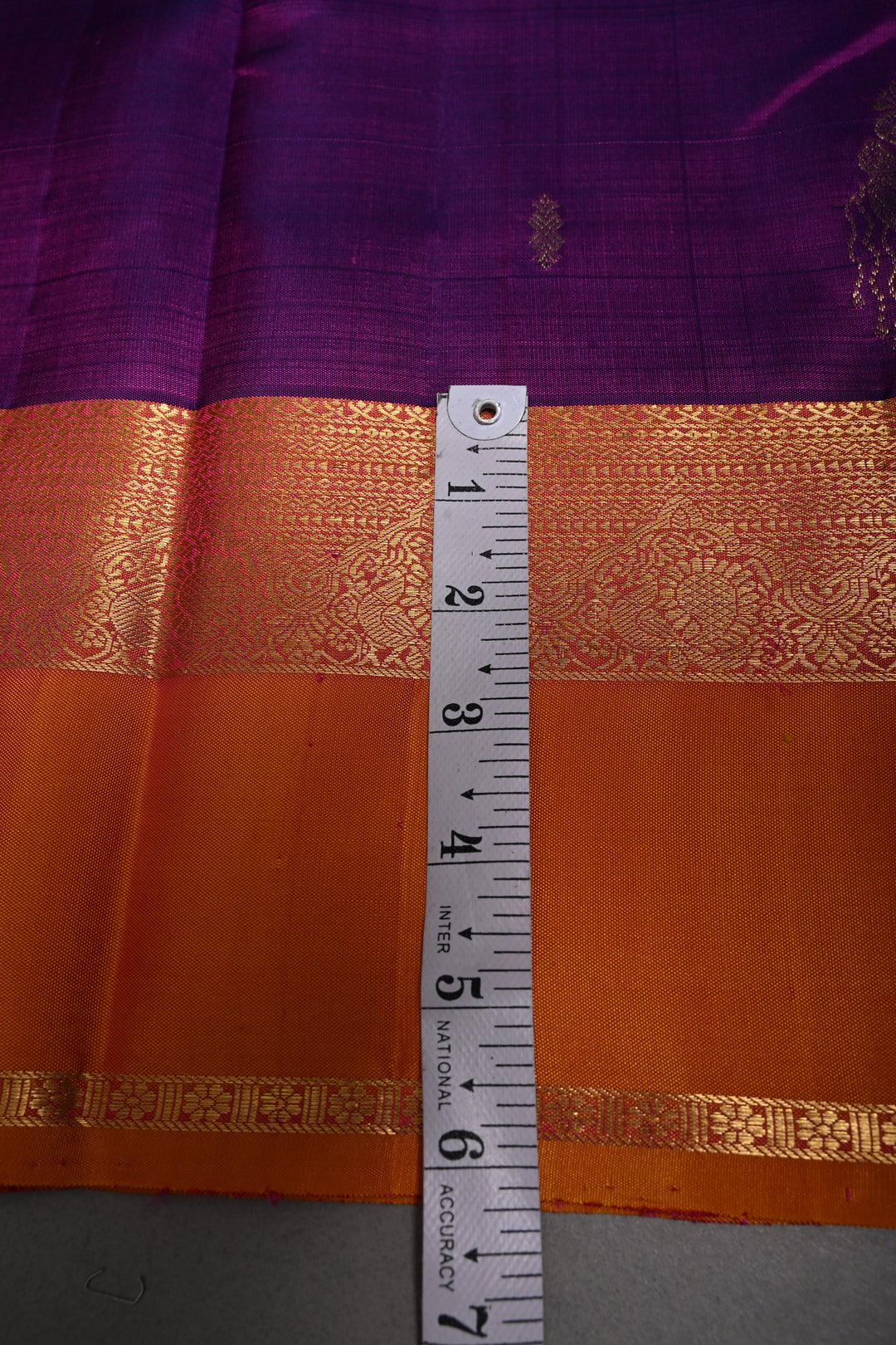 Vadamalli Dual Tone Kanjivaram Silk Saree with Zari Buttas and Contrast Zari Border | SILK MARK CERTIFIED | SHOBITAM