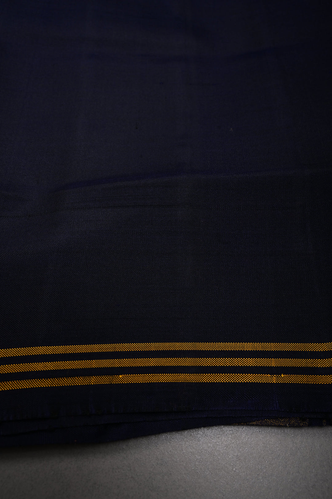 Authentic Patan Patola Pure Silk handwoven Saree in rangkaat pattern over midnight Blue Base| SILK MARK CERTIFIED | SHOBITAM