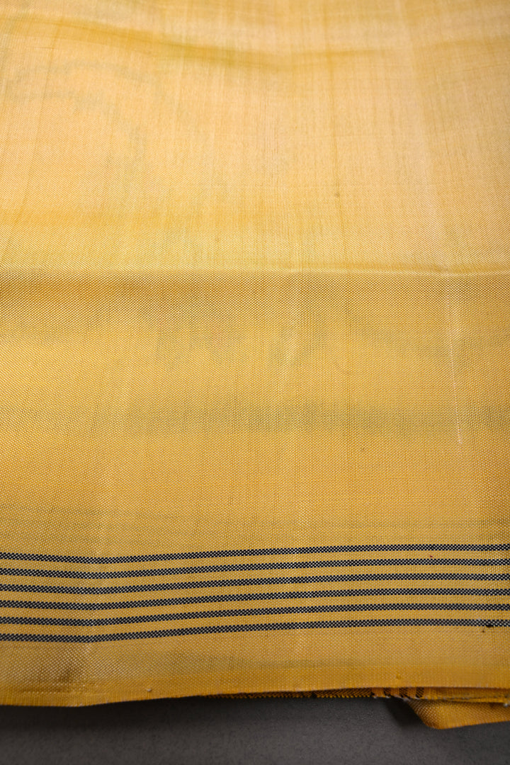 Charismatic Butter Yellow Authentic Patan Patola Single Ikkat Handloom Pure Silk Saree | SILK MARK CERTIFIED | SHOBITAM