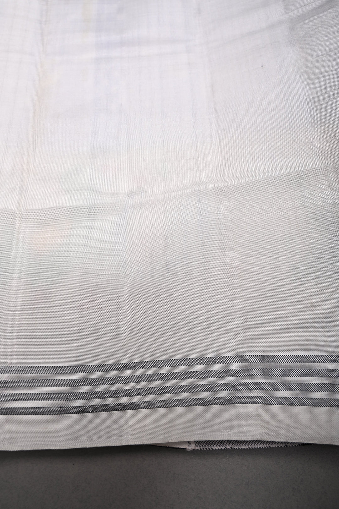 Rare Periwinkle Patan Patola Single Ikkat Pure Silk Handwoven Saree with Bandhini-Cowrie Shells Design and Contrast Border | SILK MARK CERTIFIED | SHOBITAM