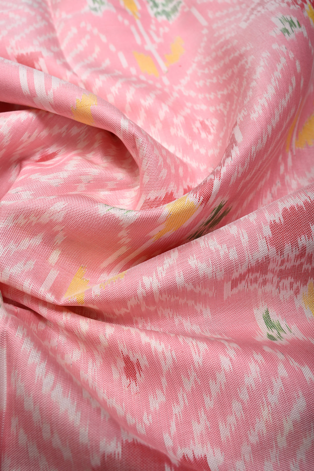Authentic Patan Patola Single Ikkat Handwoven Pure Silk Saree in Frost Peach| SILK MARK CERTIFIED | SHOBITAM