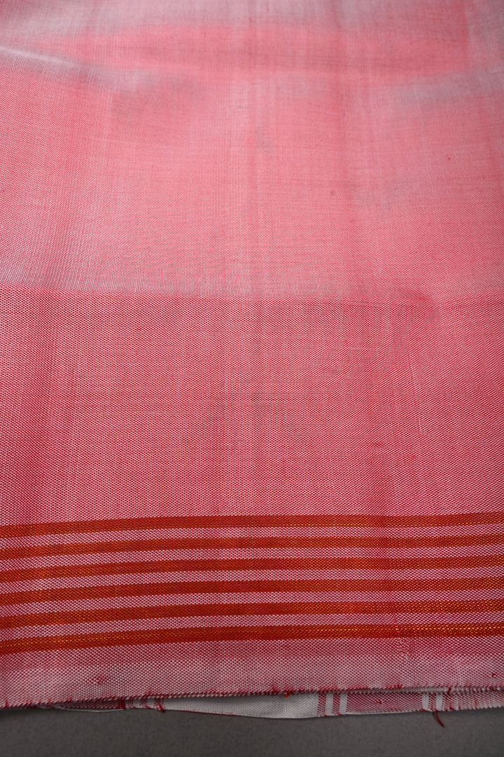 Authentic Patan patola Pure Silk Single Ikkat Handloom Weave saree in Frost Rose Pink | SILK MARK CERTIFIED