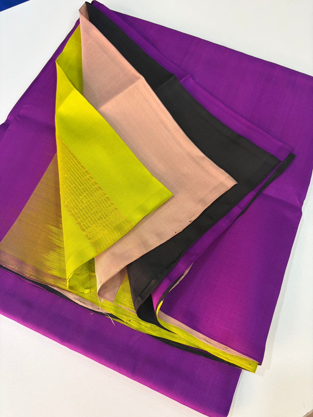 The Purple Multicolour- Handwoven Uppada Silk | SILK MARK CERTIFIED | SHOBITAM