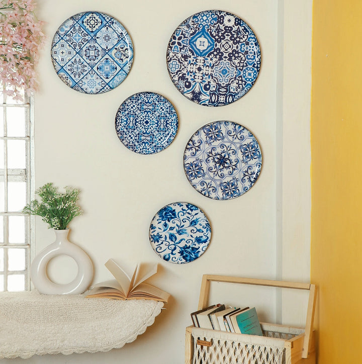 Portuguese Wall Plates- Set of 5