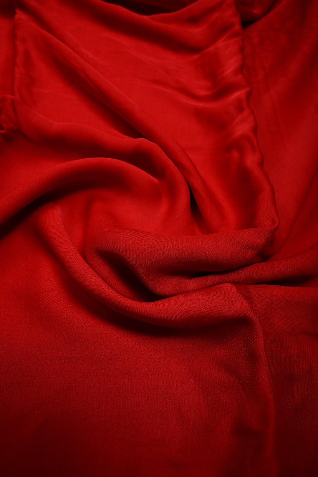 Blood Red Borderless Modal Silk Saree with Shikaargah Zari Pallu | SHOBITAM