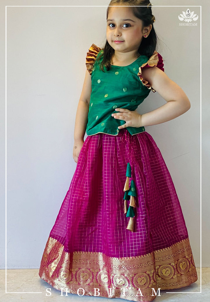 Haasna green mini | Shobitam Custom Gowns | Made To Order