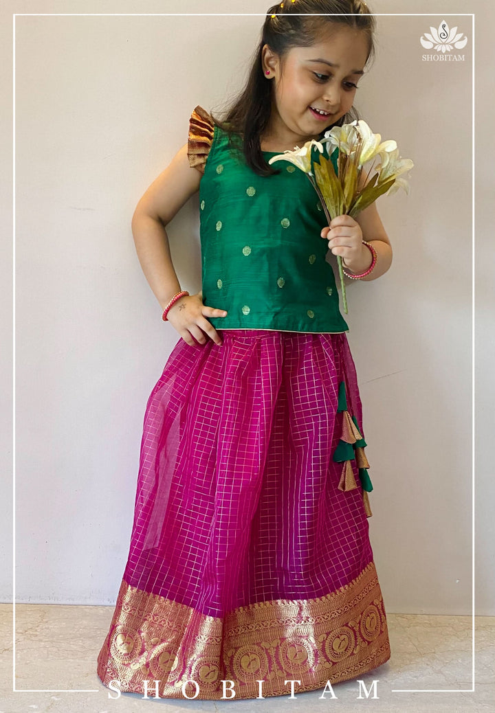 Haasna green mini | Shobitam Custom Gowns | Made To Order
