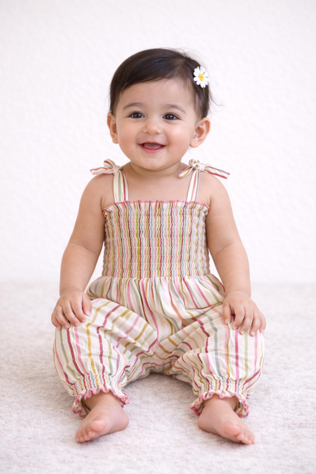 Gulbahaar Stripe Romper | SHOBITAM