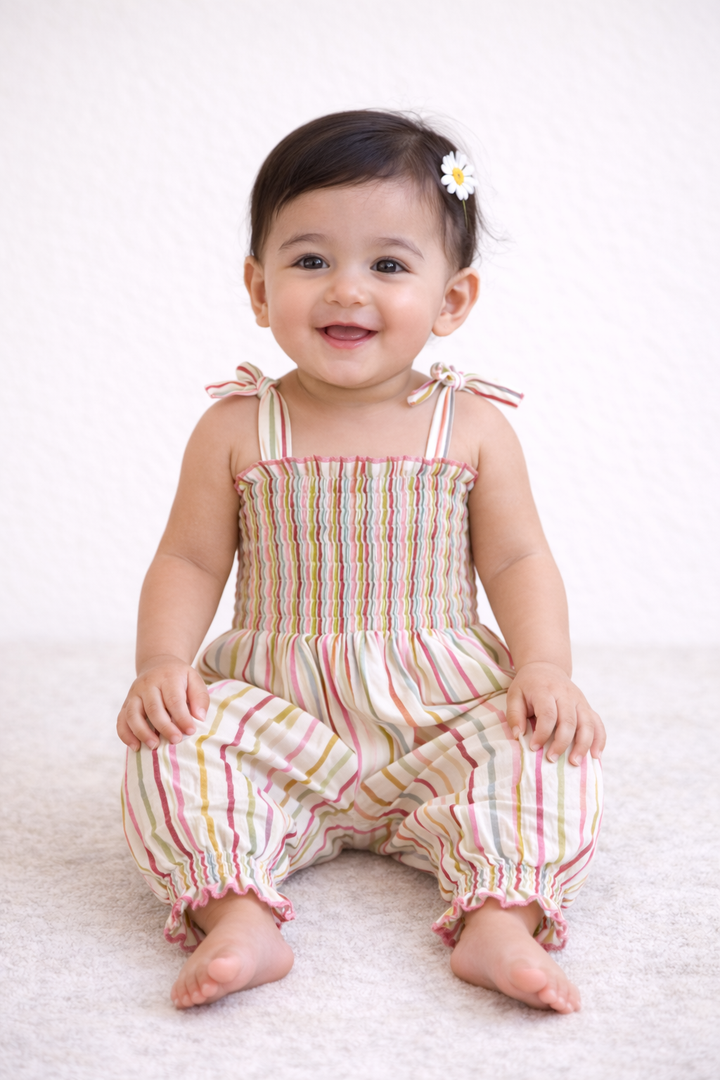 Gulbahaar Stripe Romper | SHOBITAM