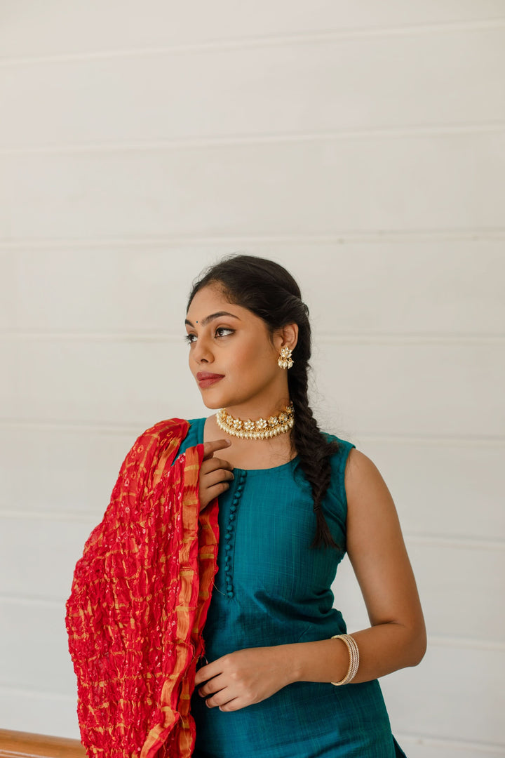Tara Suit Set - Blue | Shobitam Custom Gowns | Made To Order