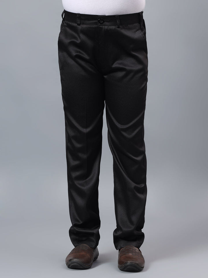 Boys Indo-Western Sherwani & Trouser Set with Sequined Waistcoat - Black | SHOBITAM