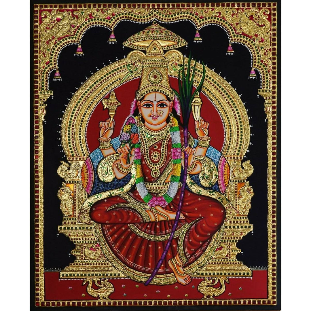 TANJORE PAINTING LALITHA DEVI 30*24 | SHOBITAM