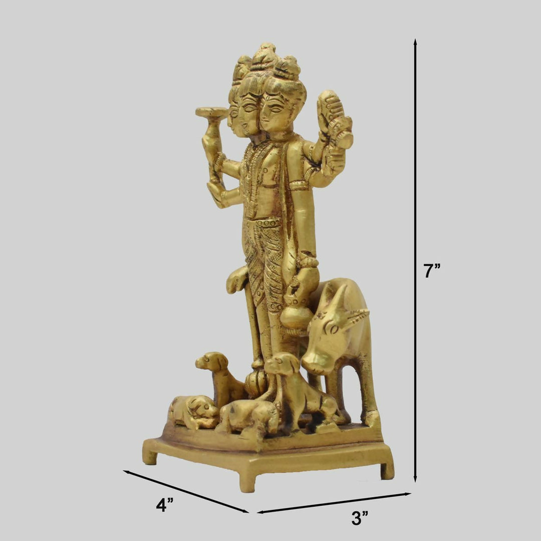 BRASS DATTATREYA IDOL 7*4*3 | SHOBITAM