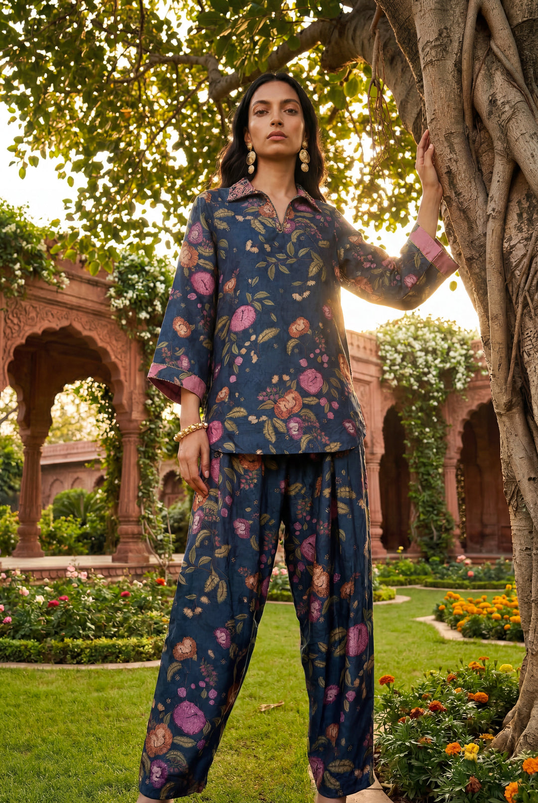 Abeer Co-ord Set - Blue