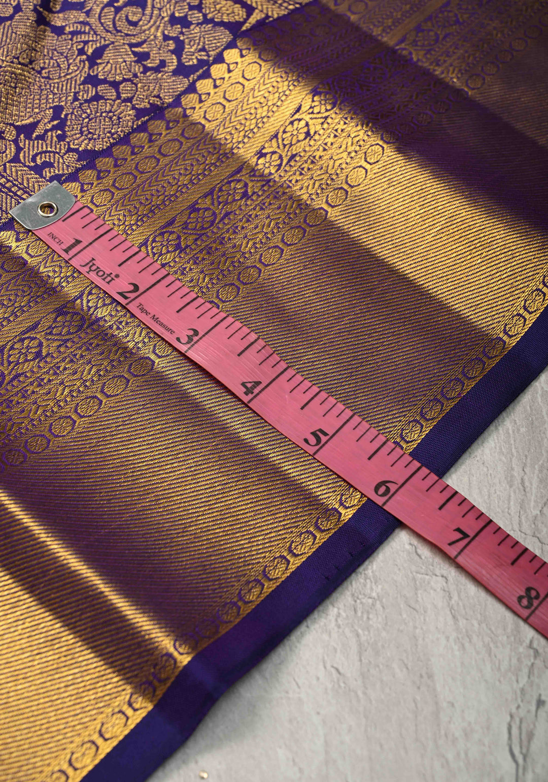 Purple Kanjivaram Pure Silk Saree with Vanasingaram Brocade and Zari Border | SILK MARK CERTIFIED
