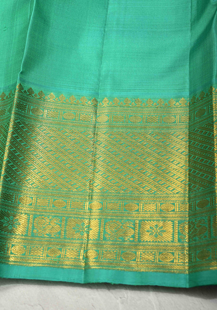 Korvai Rose Pink Pure Kanjivaram Silk Saree with Patola Brocade and Contrast Wide Zari Border | SILK MARK CERTIFIED | SHOBITAM