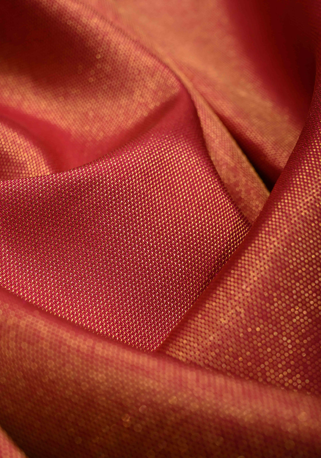 Maroon Tissue Kanjivaram Pure Silk Saree with Gold and Siver Ornate Stripes on Pink  Border | SILK MARK CERTIFIED
