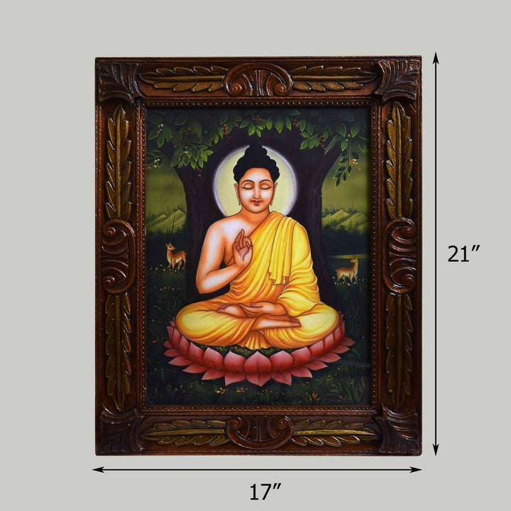 CANVAS PAINTING BUDDHA 21*17 | SHOBITAM