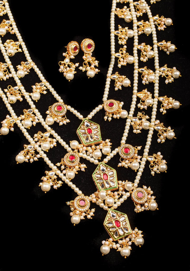 Multilayer Rani Haar with Jadau Charms