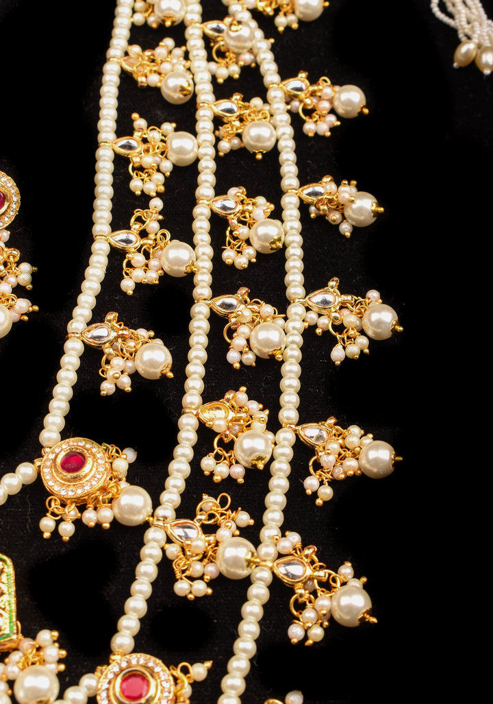Multilayer Rani Haar with Jadau Charms