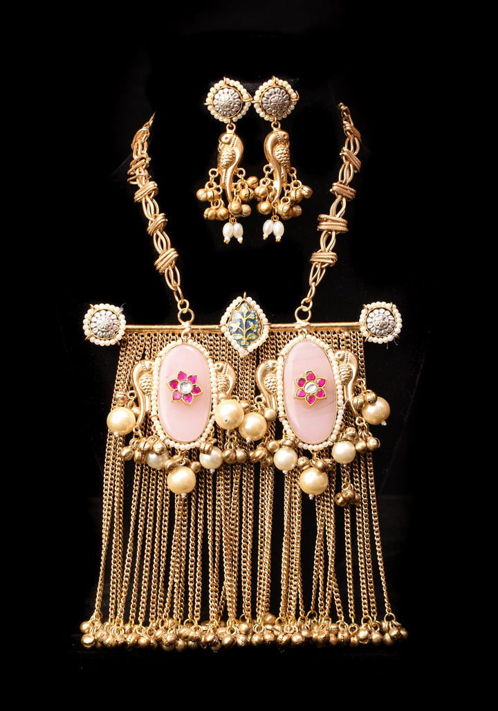 Banjaran Fusion baat and earrings set | Shobitam Jewelry