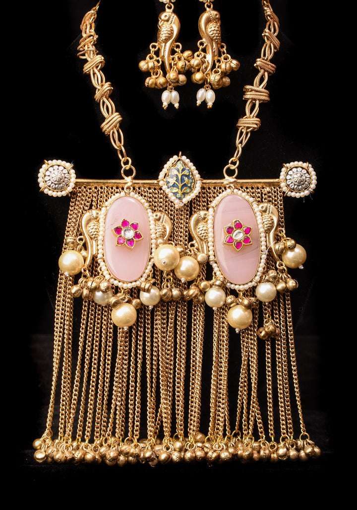 Banjaran Fusion baat and earrings set | Shobitam Jewelry