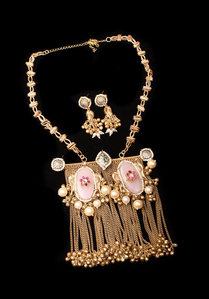 Banjaran Fusion baat and earrings set | Shobitam Jewelry