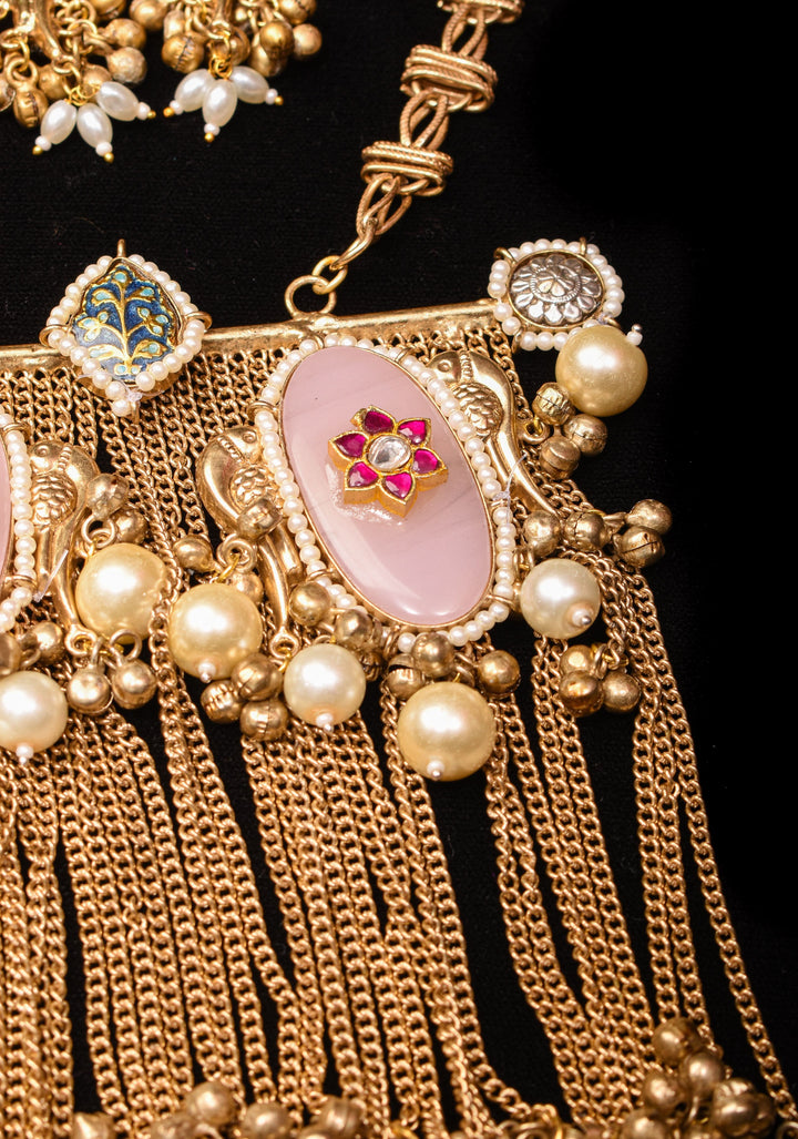 Banjaran Fusion baat and earrings set | Shobitam Jewelry