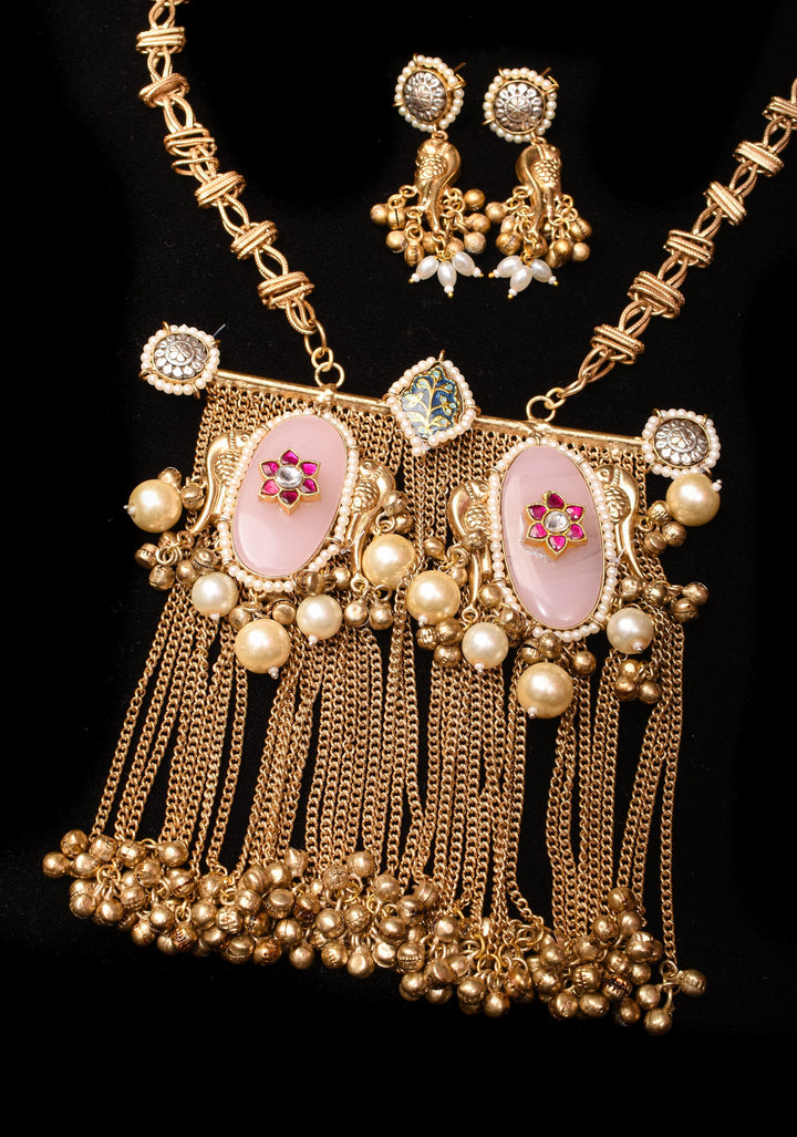 Banjaran Fusion baat and earrings set | Shobitam Jewelry