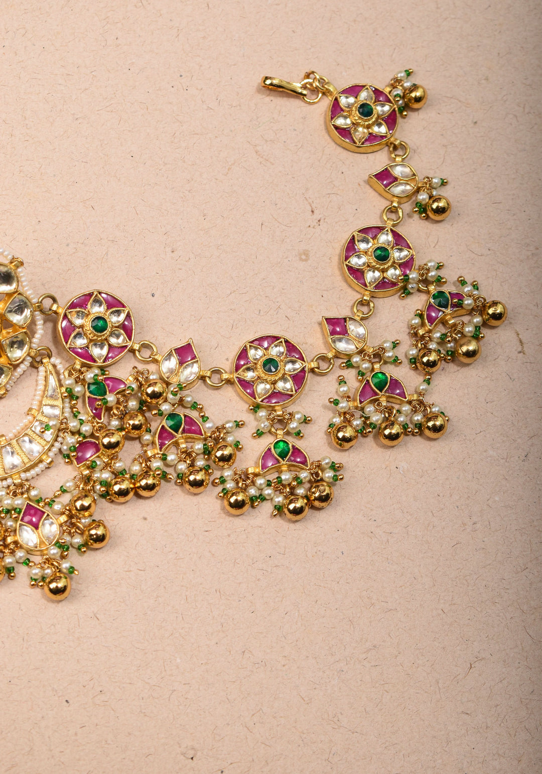 Jadau Handcrafted Sheshphool Rajputi Matha Patti |Shobitam Jewelry