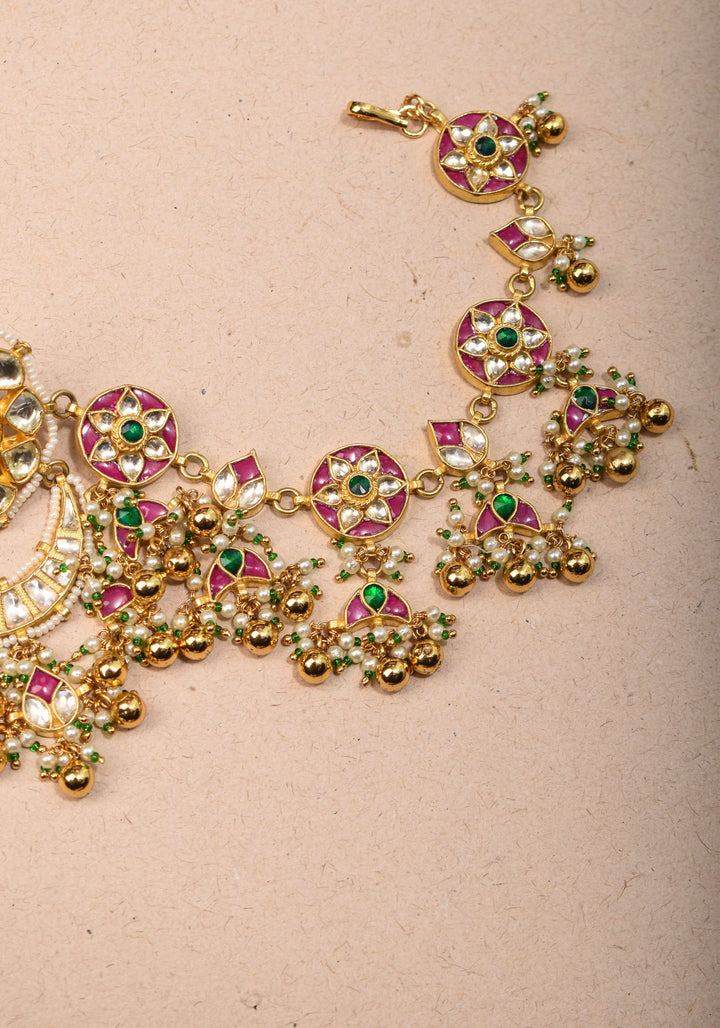 Jadau Handcrafted Sheshphool Rajputi Matha Patti |Shobitam Jewelry