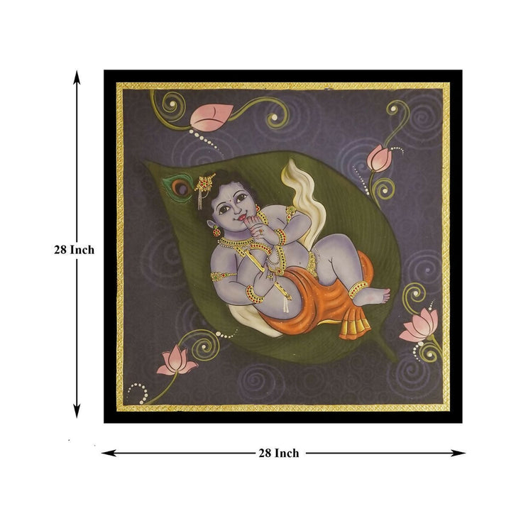 CANVAS PRINT ALILAI KRISHNA 25*25 | SHOBITAM